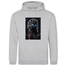 Hoodie with Print Quake Hero - 2XL grey