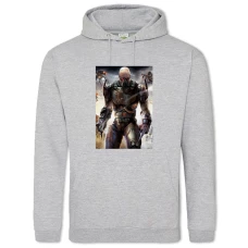 Hoodie with Print Quake Hero Print - 2XL grey