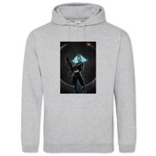 Hoodie with Print Quake Girl - 2XL grey