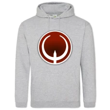 Hoodie with Print Quake Red Logo - 2XL grey
