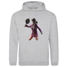 Hoodie with Print PUBG Hero Girl - 2XL grey