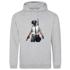 Hoodie with Print PUBG Main Hero - 2XL grey