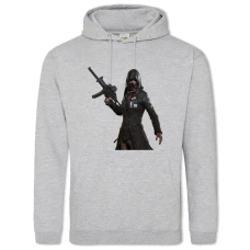 Hoodie with Print PUBG Strong Hero - 2XL grey