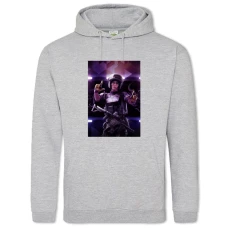Hoodie with Print Rainbow Six Siege Strong Woman - 2XL grey