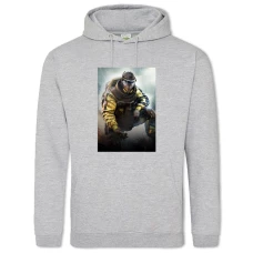 Hoodie with Print Rainbow Six Siege Hero Print - 2XL grey
