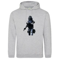 Hoodie with Print Rainbow Six Siege Hero Theme - 2XL grey