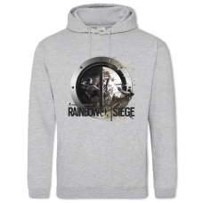 Hoodie with Print Rainbow Six Siege Logo Print - 2XL grey