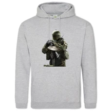 Hoodie with Print Rainbow Six Siege Main Theme Hero - 2XL grey