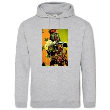Hoodie with Print Red Dead Redemption Zombie - 2XL grey