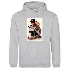 Hoodie with Print Red Dead Redemption Theme - 2XL grey