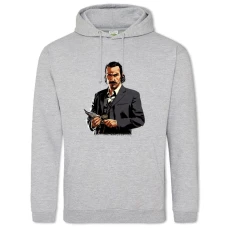 Hoodie with Print Red Dead Redemption Theme Print - 2XL grey