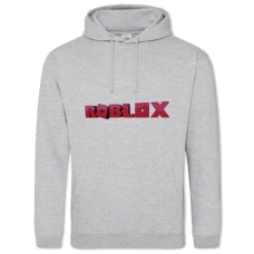 Hoodie with Print Roblox Logo - 2XL grey