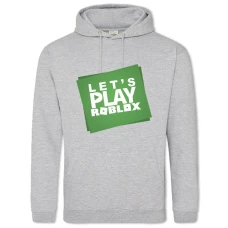 Hoodie with Print Roblox Let's Play - 2XL grey