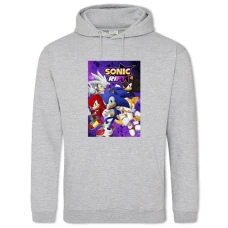 Hoodie with Print Sonic Heroes - 2XL grey