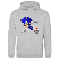 Hoodie with Print Sonic Running Hero - 2XL grey