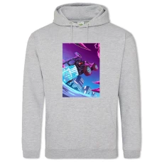 Hoodie with Print Rocket League Print - 2XL grey