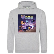 Hoodie with Print Rocket League Theme - 2XL grey