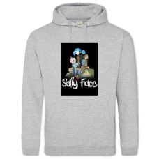 Hoodie with Print Sally Face Theme - 2XL grey