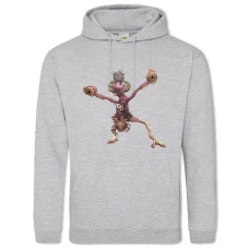 Hoodie with Print Spore Creature - 2XL grey