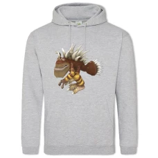 Hoodie with Print Spore Monster Print - 2XL grey