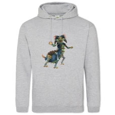 Hoodie with Print Spore Print Creature - 2XL grey