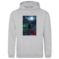 Hoodie with Print Stalker Hero Print - 2XL grey