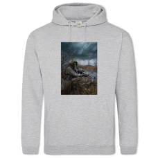 Hoodie with Print Stalker Print Hero - 2XL grey