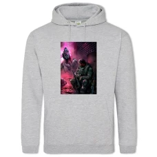 Hoodie with Print Stalker Heroes - 2XL grey