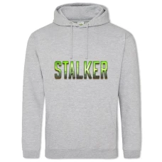 Hoodie with Print Stalker Logo - 2XL grey
