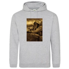 Hoodie with Print Stalker Theme Hero Print - 2XL grey