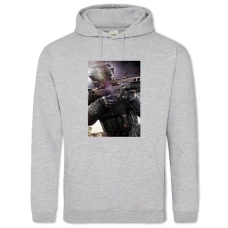 Hoodie with Print Standoff 2 Print - 2XL grey