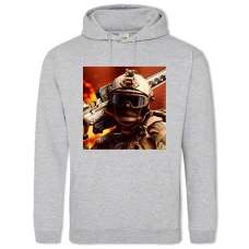 Hoodie with Print Standoff 2 Theme Hero - 2XL grey