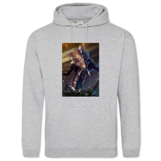 Hoodie with Print Starcraft Creature - 2XL grey