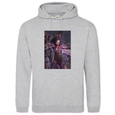 Hoodie with Print Starcraft Power Woman - 2XL grey