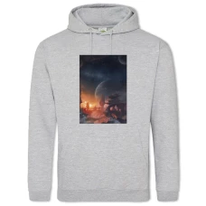 Hoodie with Print Stellaris Universe - 2XL grey