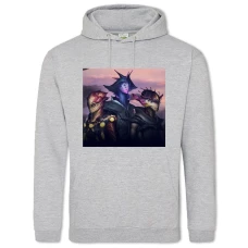 Hoodie with Print Stellaris Print - 2XL grey