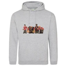 Hoodie with Print Team Fortress Heroes - 2XL grey