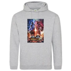 Hoodie with Print Tekken Theme - 2XL grey