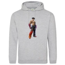 Hoodie with Print Tekken Hero Jin Kazama - 2XL grey
