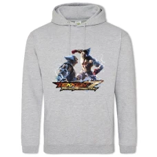 Hoodie with Print Tekken Battle - 2XL grey