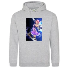 Hoodie with Print Tekken Girl - 2XL grey
