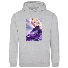 Hoodie with Print Tekken Girl Print - 2XL grey