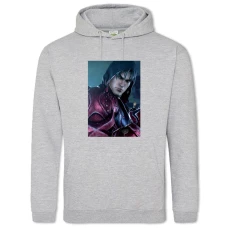 Hoodie with Print Tekken Strong Hero - 2XL grey
