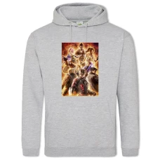 Hoodie with Print Tekken Heroes - 2XL grey