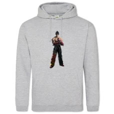 Hoodie with Print Tekken Jin Kazama - 2XL grey