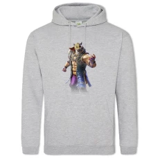 Hoodie with Print Tekken King Hero - 2XL grey