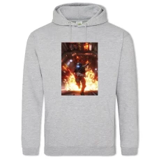Hoodie with Print Titanfall Explosion Hero - 2XL grey