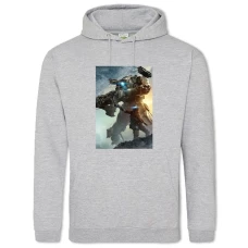 Hoodie with Print Titanfall Theme Hero - 2XL grey