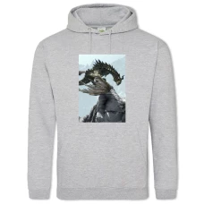 Hoodie with Print The Elder Scrolls Big Dragon - 2XL grey