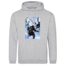 Hoodie with Print The Elder Scrolls Theme Hero - 2XL grey